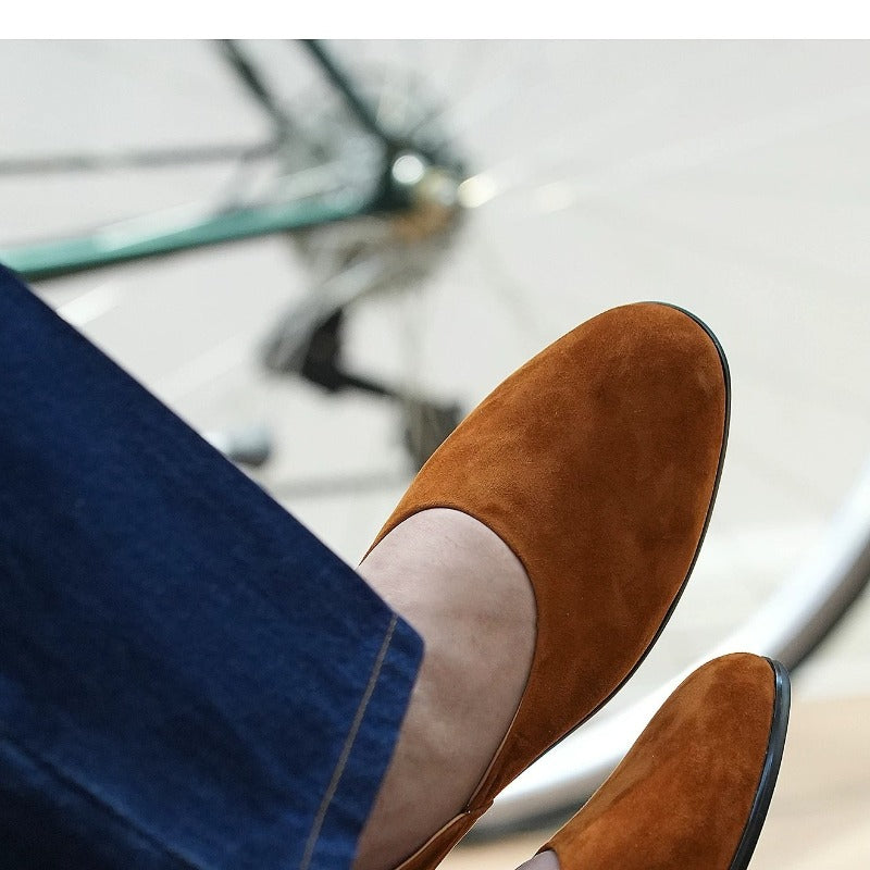 Handmade Black Leather Loafers for Men