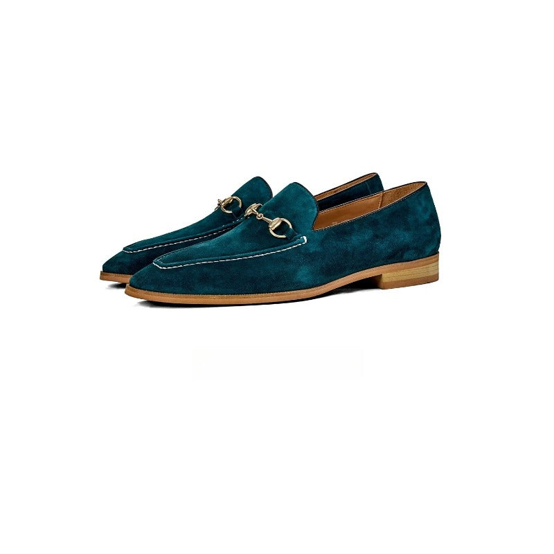 Lunepebbla four lambskin suede horsebit loafers in olive tan brown and teal collection